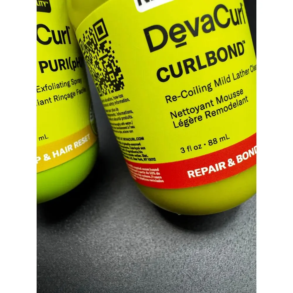 NWT Devacurl Scalp Purity Easy Rinse Exfoliating Spray Scalp & Hair Reset 3oz